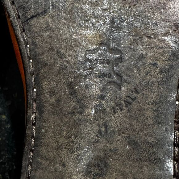 Donald J. Pliner Darrin British Tan Horse Bit Loafers. Size 11. - Picture 10 of 10